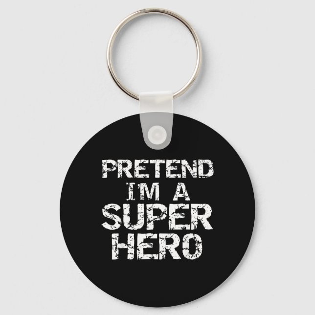 Cute Funny Halloween Shirts Design Studio Lazy Keychain (Front)