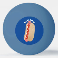 Cute funny hot dog Weiner cartoon