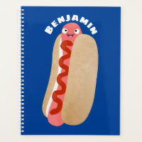 Cute funny hot dog Weiner cartoon