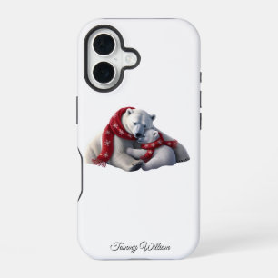Cute Funny Humour Trendy Modern Merry Christmas iPhone 16 Case