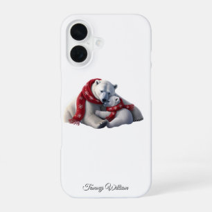 Cute Funny Humour Trendy Modern Merry Christmas iPhone 16 Case