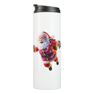 Cute Funny Humour Trendy Modern Merry Christmas  Thermal Tumbler