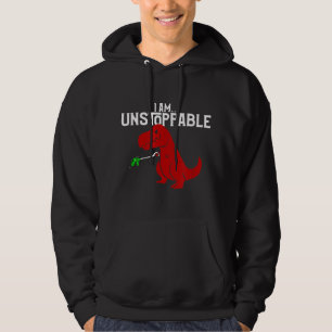 Cute & Funny I Am Unstoppable T-Rex Dinosaur  Hoodie