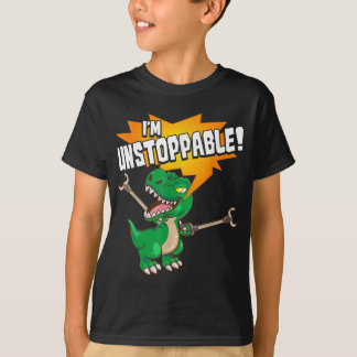 Cute & Funny I Am Unstoppable T-Rex Dinosaur Pun T-Shirt