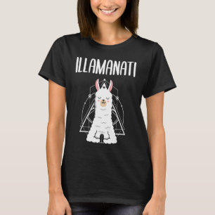 Cute Funny Illuminati Lama Alpaca T-Shirt