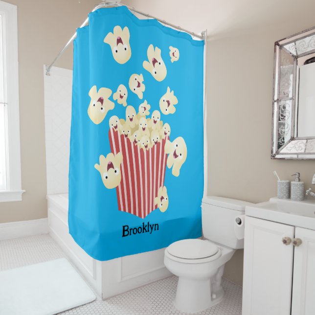 Cute funny jumping popcorn cartoon (In Situ)