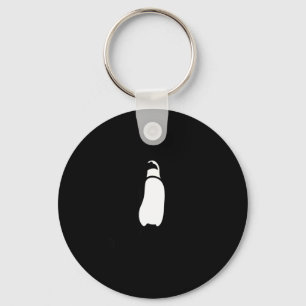 Cute Funny Just Chillin Zoo Penguin  Keychain