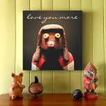 Cute Funny Kachina Doll Face Photo Love You More Canvas Print<br><div class="desc">Who can resist a face like this? Keep happy thoughts of your loved one close to your heart as you gaze at this cute and colourful photography fine art canvas. Makes a great gift for your someone special! You can easily personalize this wall art plus I also offer customization on...</div>