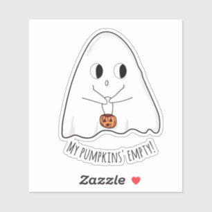 Cute Funny Kawaii Halloween Ghost Custom Cut Vinyl
