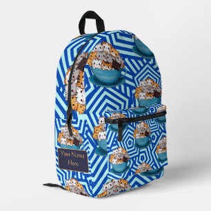 Cute Funny Kitten Custom Printed Backpack