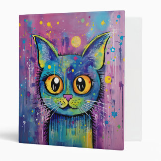 Cute Funny Kitty Cat Mixed Media Animal Pet Binder