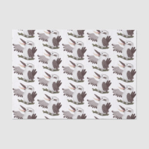 Cute funny laughing kookaburra cartoon tissue paper