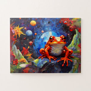 Cute Funny Little Frog Collection  Jigsaw Puzzle