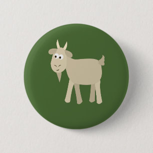 Cute Funny Little Goat 2 Inch Round Button