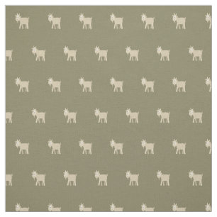 Cute Funny Little Goat Fabric
