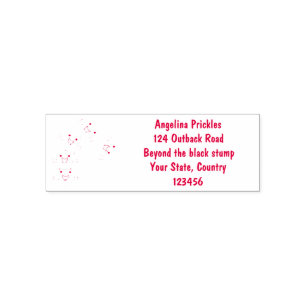 Cute funny macaroons cartoon illustration self-inking stamp