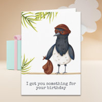 Cute Funny Magpie Personalized Birthday