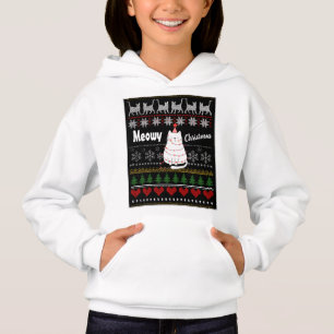 Cute Funny Meowy Noël Chat Nordic Motif