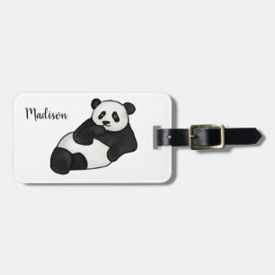 Cute Funny Panda Animal Luggage Tag