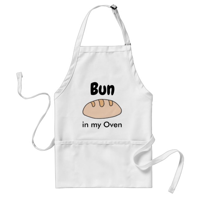 Cute & Funny Pregnancy Bun in My Oven Standard Apron (Front)