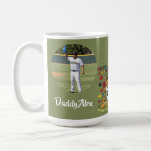 Cute Funny Quotes Lion Football Dad Photo Coffee Mug