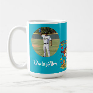 Cute Funny Quotes Lion Football Dad Photo Coffee Mug