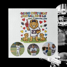 Cute Funny Quotes Lion Football Dad Photo