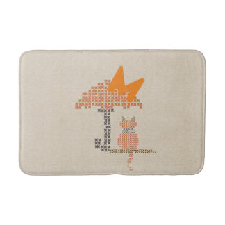 Cute Funny Rainy Day Cat Bath Mat