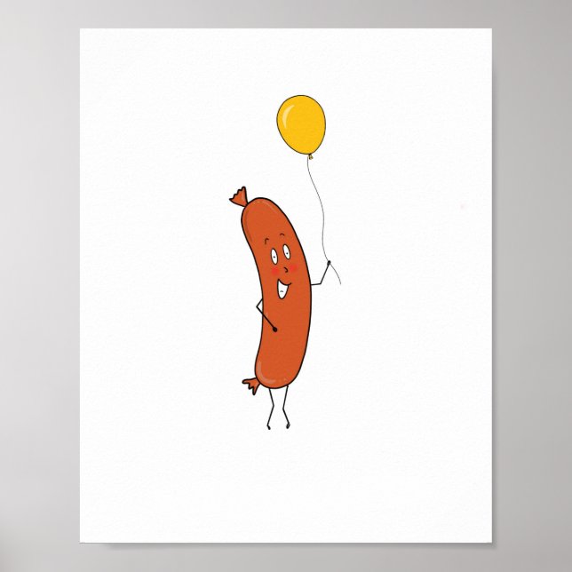 Cute funny Sausage Poster (Front)