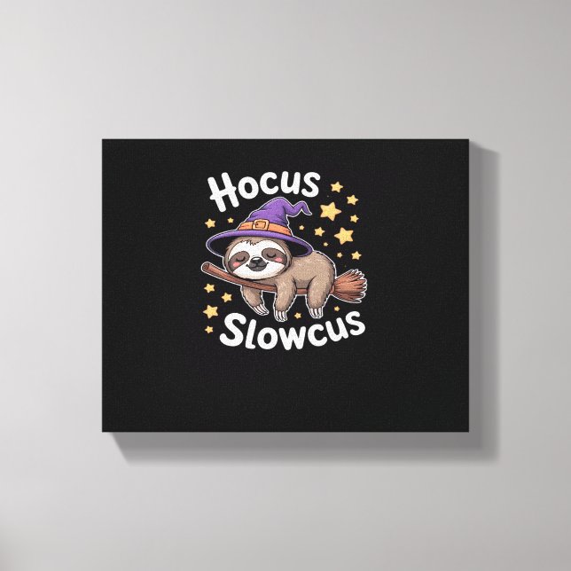 Cute Funny Sloth Halloween Essential T-Shirt Canvas Print (Front)