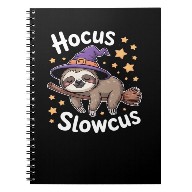 Cute Funny Sloth Halloween Essential T-Shirt Notebook (Front)
