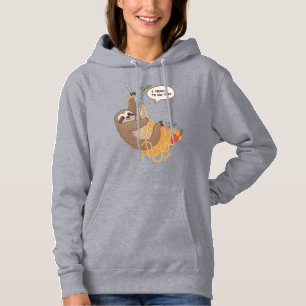 Cute & Funny Spaghetti Sloth   "I Meant To Do That Hoodie