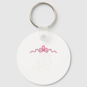 Cute Funny Super Mommy Ever Saying Coquette Art Bo Keychain