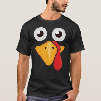 Cute Funny Turkey Face Thanksgiving Gift Essential T-Shirt