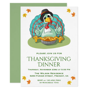 funny thanksgiving invitations zazzle