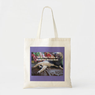 Cute Funny Tuxedo Cat Mexican Wave cats Tote Bag