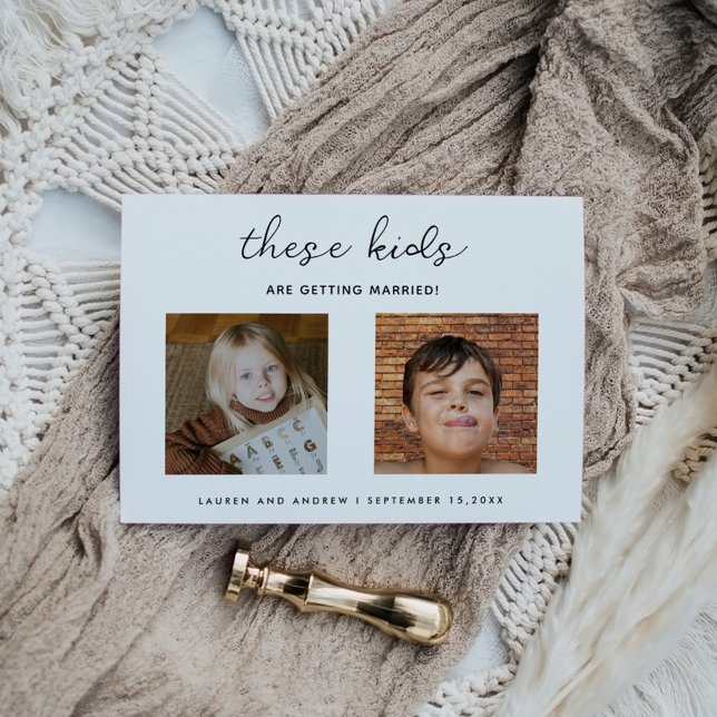 Cute Funny Unique Kids Getting Married Wedding  Save The Date (Creator Uploaded)