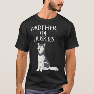 Cute Funny Unique Siberian Husky Dog Mom T-Shirt