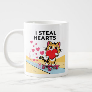 Cute Funny Valentine’s Day for Couples & Friends Large Coffee Mug