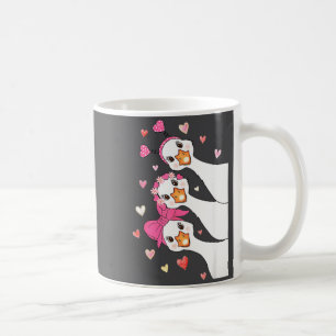 Cute Funny Valentine Silly Gooses Heart Love Match Coffee Mug