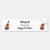 Cute funny violin musical cartoon character 