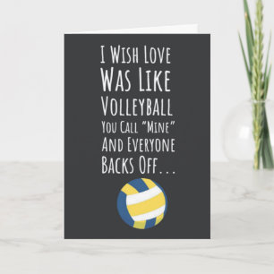 Cute Funny Volleyball Cards Party Humour