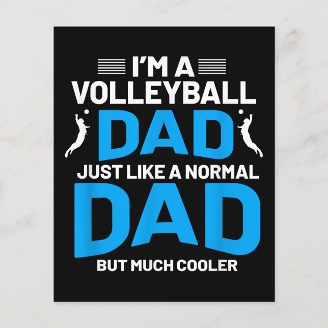 Cute Funny Volleyball Gift For Dads and Men (Front)