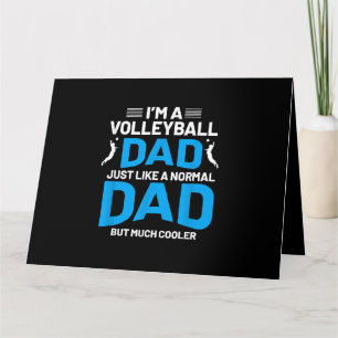 Cute Funny Volleyball Gift For Dads and Men Card