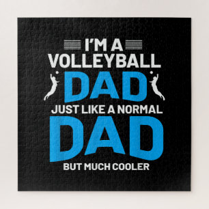 Cute Funny Volleyball Gift For Dads and Men Jigsaw Puzzle