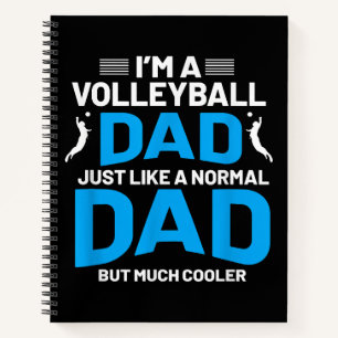 Cute Funny Volleyball Gift For Dads and Men Notebook