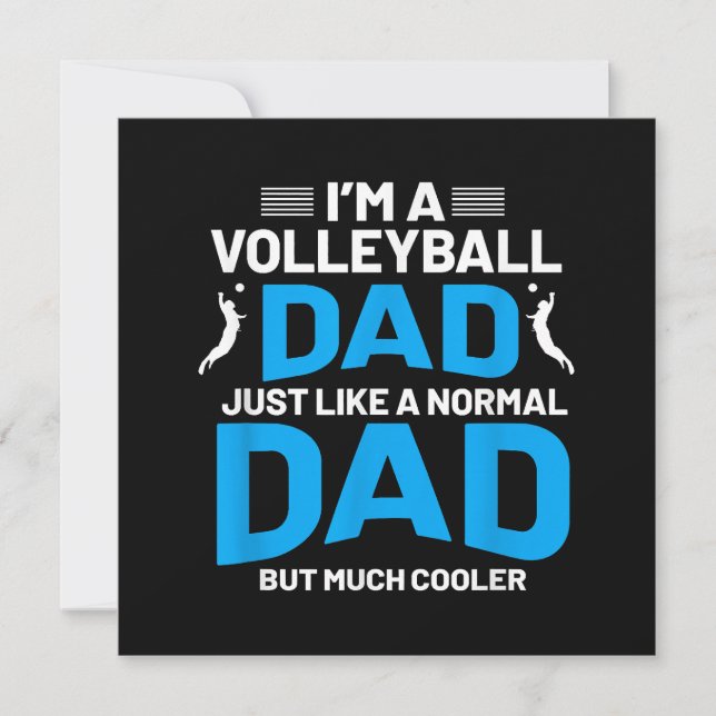 Cute Funny Volleyball Gift For Dads and Men Save The Date (Front)