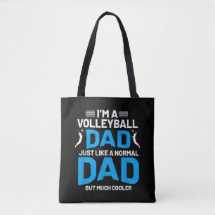 Cute Funny Volleyball Gift For Dads and Men Tote Bag