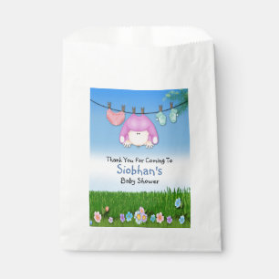 Cute Funny Washing Line Baby Girl Shower Favour Bag