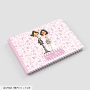 Cute Funny Wedding Guest book for Newlyweds